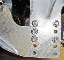 Loosen all bolts that were tightened, before drilling.