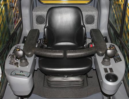 Side-folding restraint bars and adjustable arm rests provide personalized comfort and increased safety.