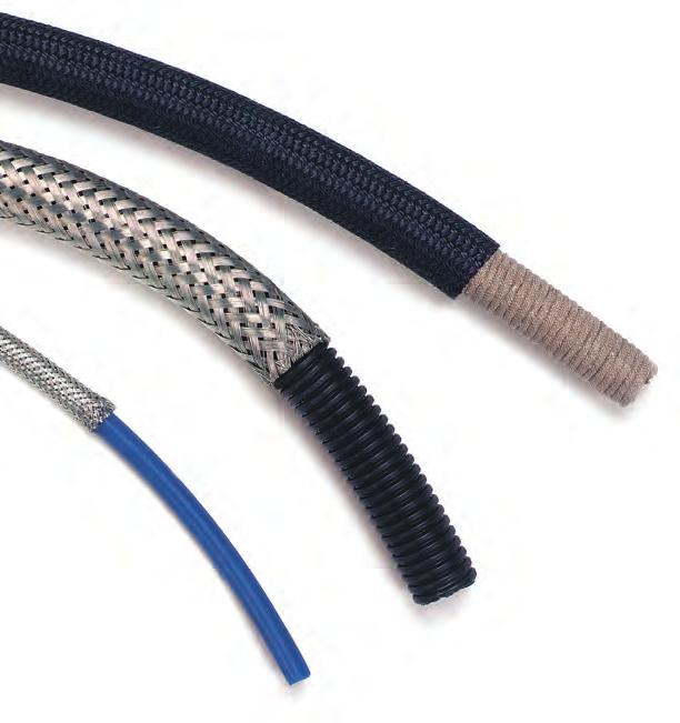 Overbraiding Mettex offers a comprehensive overbraiding service to cover customers free issue material.