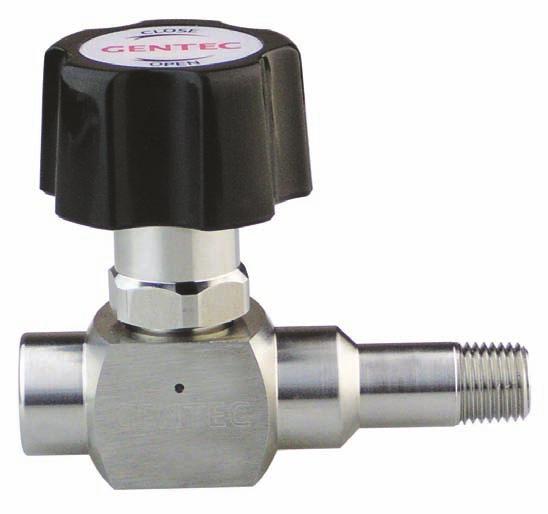 DV11 SERIES Brass Diaphragm Valves GENTEC Valves Product Features Suitable for high purity applications NPT connection Internal spring-less design Metal-to-metal seal minimizes particle generation