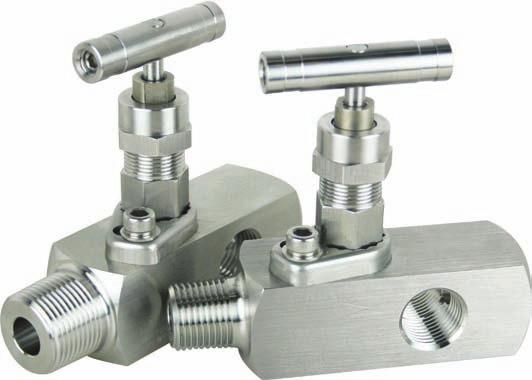 GV1 SERIES Gauge Valves GENTEC Valves Product Features Compact construction Non-rotating ball tip design Multi-port allows versatile positioning of gauges and pressure switches Inlet Connection: 1/2