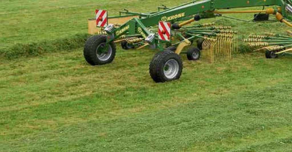 Krone Swadro rotary rakes feature technology to deliver excellent outputs and a superior