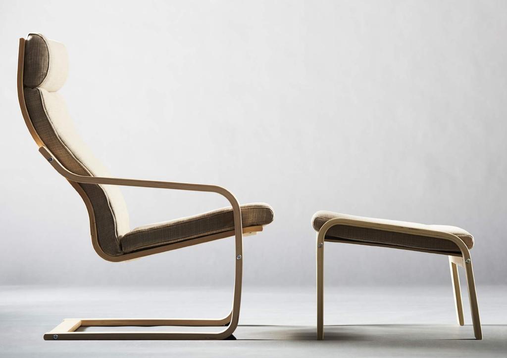 PH136825 Living proof of timeless design POÄNG armchair from IKEA is turning 40 this year. The iconic armchair has meant 40 years of style, comfort and choice.