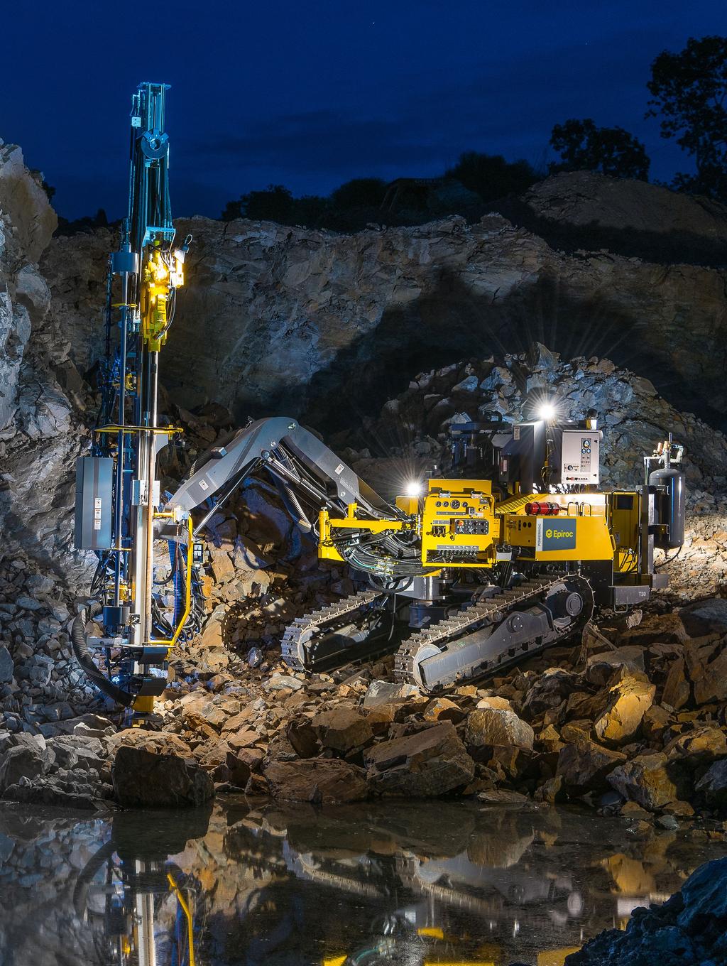 PowerROC T30 E Surface drill rig for quarrying
