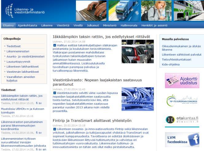 Partnership) by the Ministry of Transport and Communications: TransSmart has responsibility