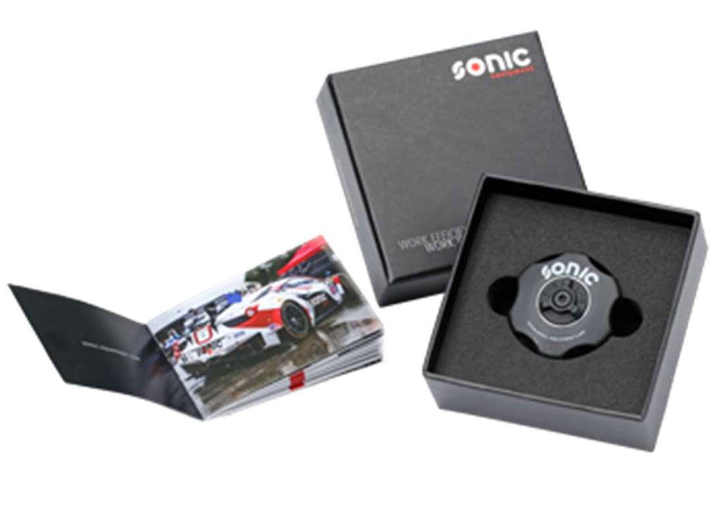 PROMOTIONAL ITEMS Our latest promotional Sonic item is the disc ratchet, which will be delivered in exclusive packaging.