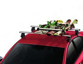 REMOVABLE Roof Rack. (1) When it s time for your next big adventure, these brushed aluminum bars expand your cargo-carrying capacity. Attach and detach in a flash.