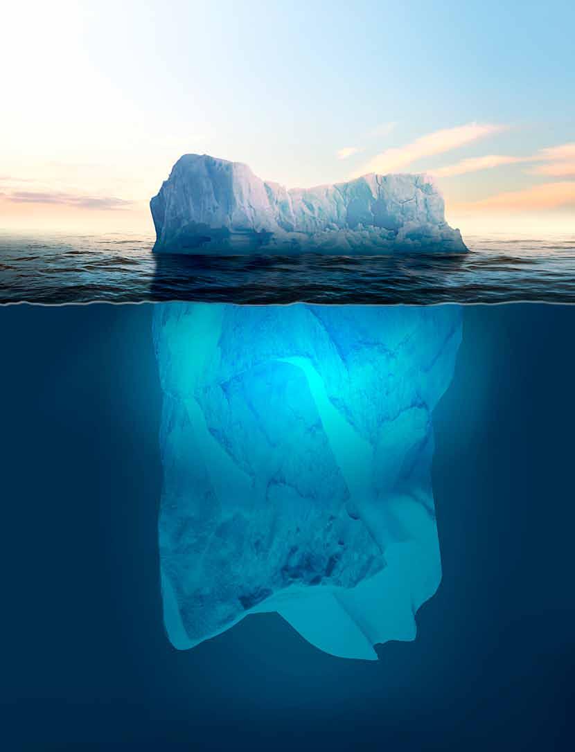 Priame a nepriame náklady Ak by sme si celkové náklady na poistenie predstavili ako ľadovec, ktorého väčšia časť je pod vodou, vyzeralo by to nasledovne: Priame náklady Poistné Spoluúčasť Neuznané