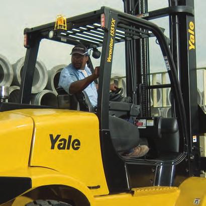 The optional Yale Accutouch electro-hydraulic control offers an excellent ergonomic design with shorter reach and throw with