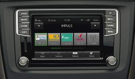 The latest generation of Amundsen satellite navigation system with DAB is standard on Laurin & Klement and available as an option on SE, Monte Carlo and Elegance.