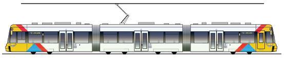 Trams Tram type: Flexity Passengers requiring an allocated space enter via the front