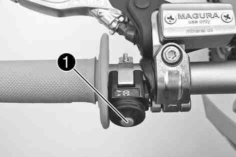 The clutch is hydraulically operated and self-adjusting. B00009-10 5.2Hand brake lever Hand brake lever is located on the right side of the handlebar.