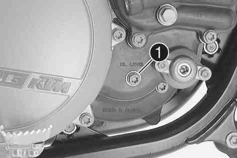 Screw, gear oil level check M6 10 Nm (7.4 lbf ft) Mount and tighten screw cap.
