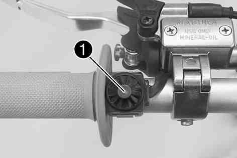 CONTROLS 10 5.1Clutch lever The clutch lever is fitted on the left side of the handlebar. The clutch is hydraulically operated and self-adjusting. 800024-10 5.