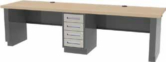 Pre-Engineered Work Stations Dura-Tech Series Top: Solid 1 /4 Ha