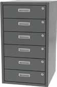 CB-Series Base Cabinets Three Drawer Base Overall size: w x 21 d x 1 h - Drawers measure 14 w x d x 9.75 h - Cylinder lock knockouts - (locks optional) - Available with optional 4 h base riser.