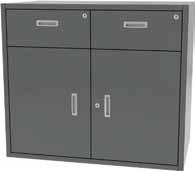 Six Drawer Base Overall size: w x 21 d x 1 h - Drawers measure 14 w x d x 4.5 h - Cylinder lock knockouts - (locks optional) - Available with optional 4 h base riser.