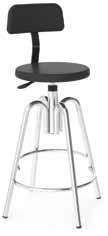 M w/maple Seat GST-100.STL w/metal Seat GST-200 Angle Shop Stool Features: All welded frame construction. GST-200 features 1 formed angled frame.