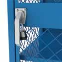 equipment in our sports gear locker - Storage locker is constructed from 16 and 18 gauge furniture grade steel - (5) fixed shelves - Steel exterior components feature all welded construction -