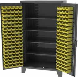 6 w 48 w 60 w 72 w Shelves 54 48 EX-48-1 EX-484-1 EX-485-1 EX-486-1 Bin/ Shelf Storage All welded 12 gauge steel construction - Door mounted small plastic bins measure 4.125 h x 7.