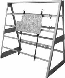 Wood rack includes (4) uprights with (7) d shelves and a 20 d floor pad. Maximum capacity per shelf assembly is 1000 lbs. Available in Structural Gray.