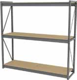 Racks are available with either a wood or steel panel decking material. Decking material sold separately. Storage Racks WD MTL Decking Material Type /4 Thick Plywood 12 Gauge Steel - 11.