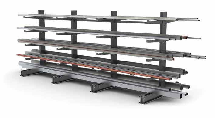 GMCR Cantilever Racks Cantilever storage racks provide the perfect storage solution for bar stock, piping, and lumber.