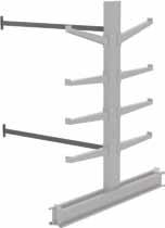 GMCR Cantilever Racks Rack Upright Supports Base Depth Height Max Arm Length Style Model Number 6 6 24 Single Sided Upright GMCR-100-6-6 6 6 12 Double Sided Upright GMCR-200-6-6 8 60 24 Single Sided