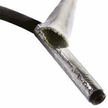 Radiant Heat Reflective Sleeve Outer Sleeve: Aluminium Foil Inner Sleeve: Fiberglass Silver Creates a thermal layer between wires, cables or hoses and the high temperature environments they are in