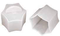 SPECIALIST HYDRAULIC CAPS AND PLUGS Hexagonal Caps SR 1127 Natural LDPE Hexagonal caps are available in all common hydraulic coupling sizes Rigid design allows easy application and removal Also