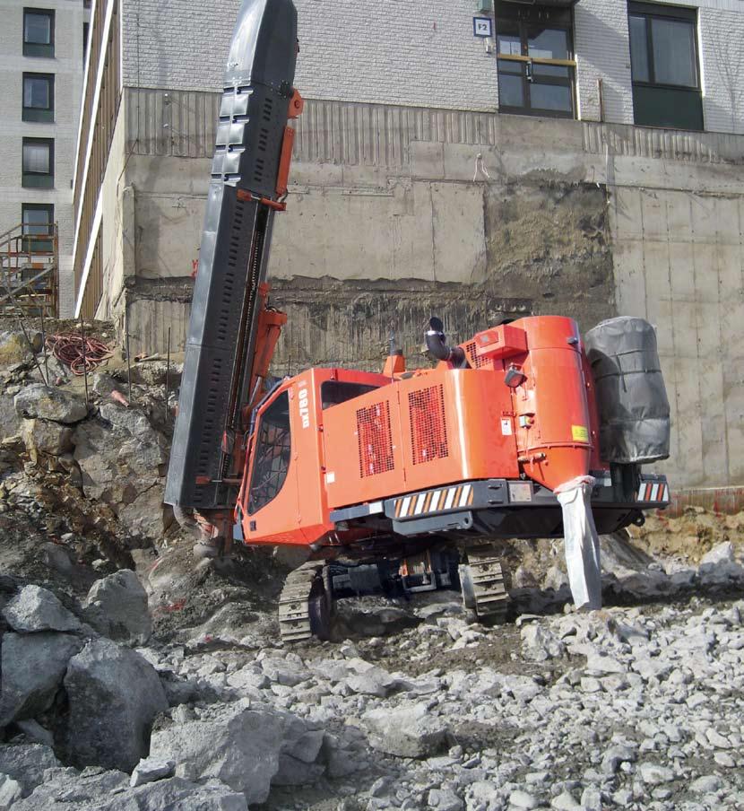 Silent drilling Appreciating safety Respecting the environment ABSOLUTE OPERATOR COMFORT The Sandvik DX series machines comfortable ROPS/FOPS certified cabin offers safe working conditions.