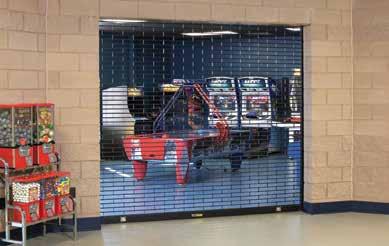 COMMERCIAL DOORS Model 600 Rolling Grilles Ideal for retail, as well as other commercial and industrial applications, Model 600 provides security combined with visibility