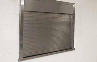 ROLLING DOOR PRODUCTS Integral Frame Counter Shutters and Integral Frame Fire Counter Shutters These counter doors are complete with frame and sill and carry a UL fire rated label* where necessary.
