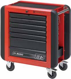 9B/7 TTS Basic tool trolleys 9P/8 TTS Premium tool trolleys More convenient 7 drawers mounted in full-extension runners.
