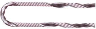 kablet skal forhindre slæk i linen Ingen brug af værktøj til installation Conductor diameter range ø Length Wire N Loop strength Colour code min. max. kg 14 260001 12,34 13,37 1.270 4,04 5 13.