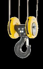 lifts the load with virtually no lateral hook 48 V contactor control Explosion proof version movement at all.