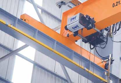 connection and painting as an option Primer coating, for single and double girder overhead cranes For new cranes and modernisations Various connection possibilities Running wheels in grey cast iron