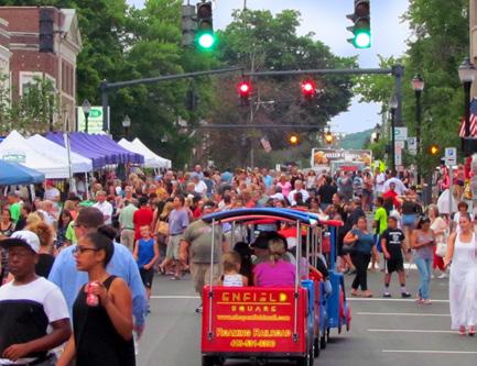 Families, singles, people of all ages converge and energize downtown Torrington creating an electric atmosphere, set against the quarter mile backdrop of a beautiful New England city draped in turn