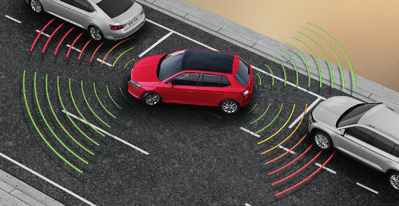 FRONT ASSIST This assistant system is designed to monitor the distance from the vehicle ahead,