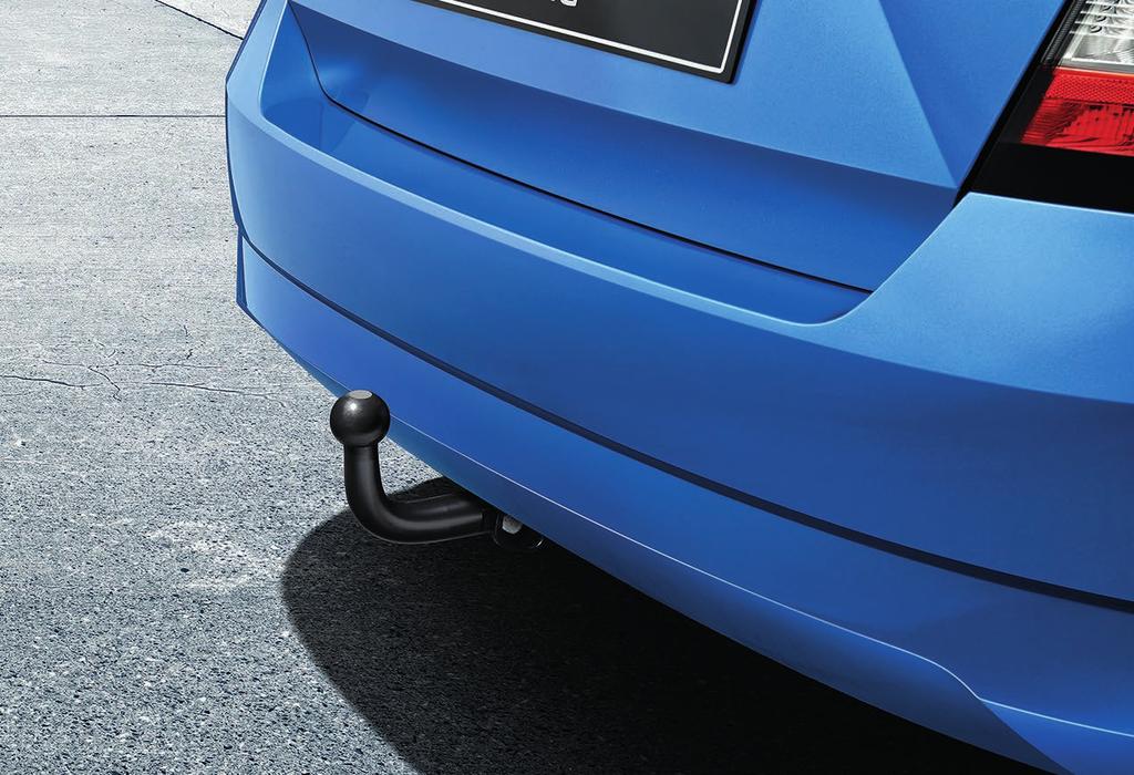 Non-detachable tow bar 6V6 092 101 Fabia (NJ3) Material: High-quality steel, plastic Colour: Black Utility High-quality materials Testing and homologation This non-detachable tow bar not only