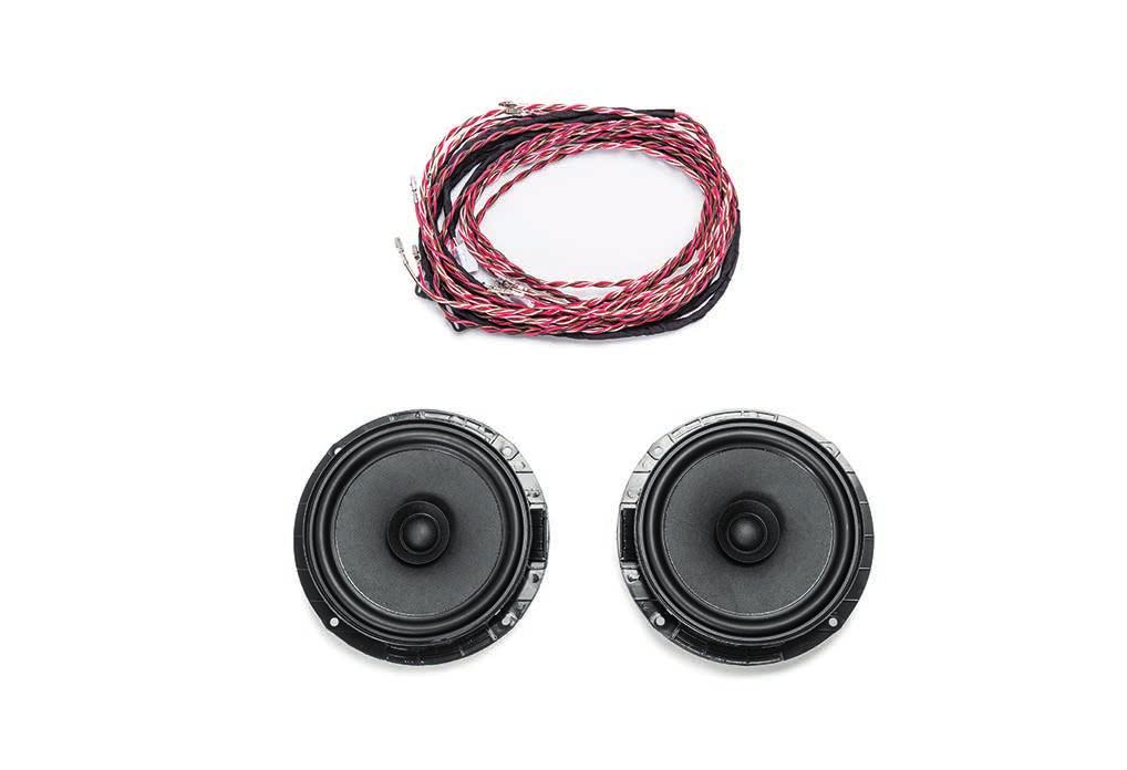 Set of rear speakers 6V0 051 416 More pleasant journeys Excellent sound quality Whether you're stuck in traffic or cruising along the motorway, this set of high-quality speakers from the ŠKODA