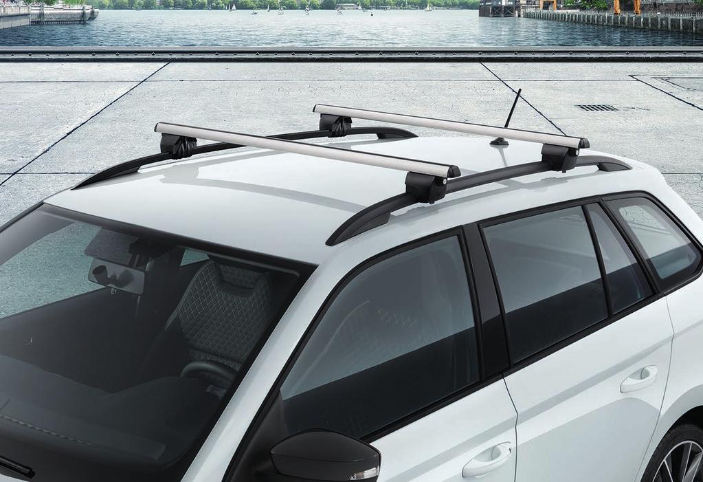Transverse roof rack 6V9 071 151 Fabia Combi (NJ5) Material: Steel + plastic + anodised aluminium Quality Reliability Durability Testing The transverse roof rack is a practical extra addition to