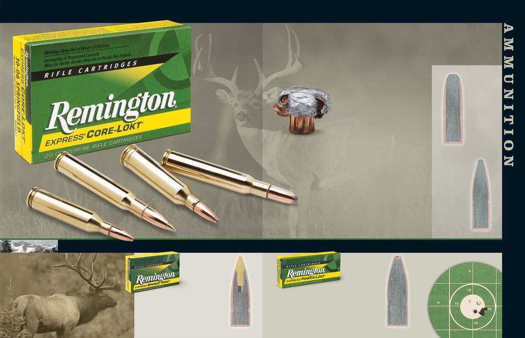 R E M I N G T O N C O R E - L O K T The World s Best-Selling Centerfire Ammunition. Flat-shooting Core-Lokt Pointed Soft Point offers controlled-expansion to nearly twice the original diameter.