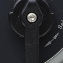 When the valve is fully closed. Return the selector knob to the STOP position.