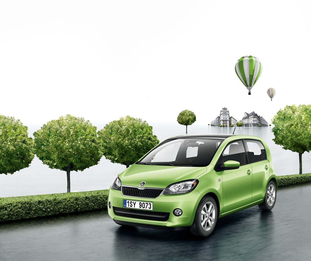 ŠKODA CITIGO G-TEC Enviroment friendly, budget friendly. Driving shouldn t put a strain on either the environment or your wallet.