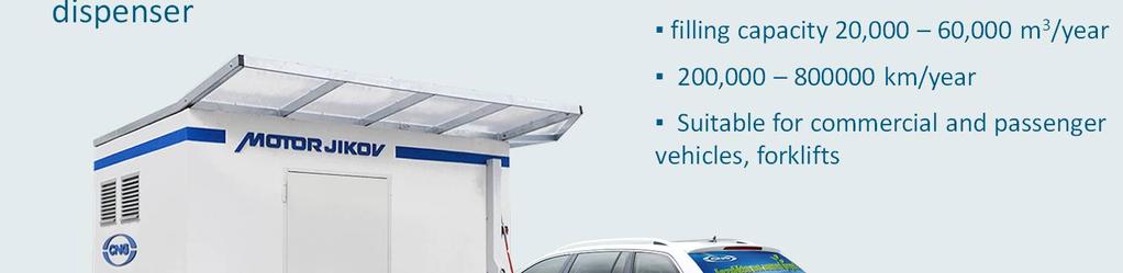 Fast filling smaller fleets of CNG vehicles A so-called container solution the