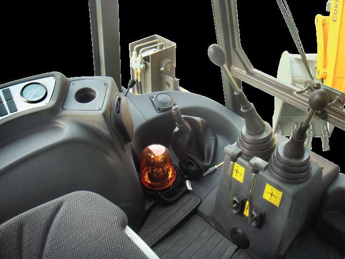 Mechanical Operated Control Levers (only for 883) Ergonomically located, mechanical operated