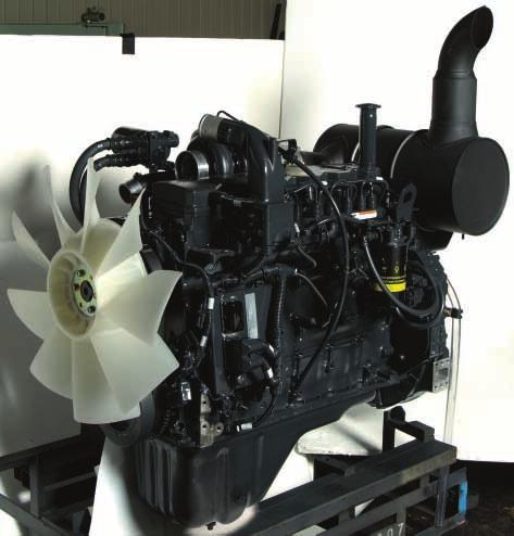 Reduced fan speed Large capacity radiator Electronically controlled common rail type engine Multi-staged injection Highly rigid cylinder block Idling Caution To prevent