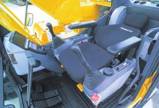 WORKING ENVIRONMENT Safety Features Cab Dedicated to Hydraulic Excavator The cab is