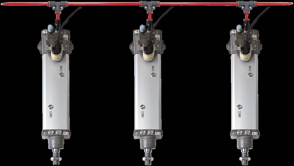 One of the advantages of the IVC cylinders is to use the output ports ( & ) from the main valve